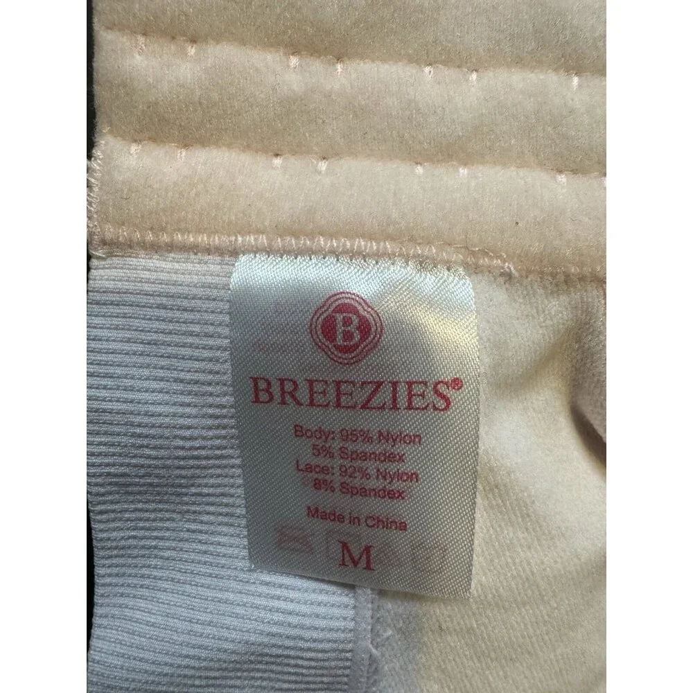 Breezies Bra Size M Pink Lace Cami Padded Wireless Adjustable Clasp Back NEW - Picture 7 of 8